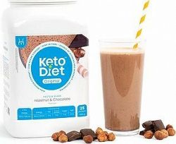KetoDiet Proteinový nápoj – lieskový oriešok a čokoláda (35 porcií)