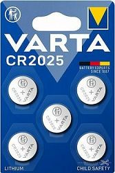 VARTA špeciálna lítiová batéria CR 2025 5 ks