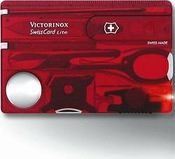 VICTORINOX Swiss Card Lite Translucent červený